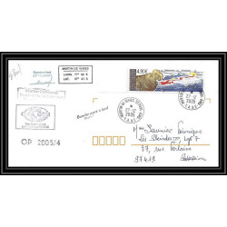 2550 ANTARCTIC terres australes TAAF lettre 10 ans du Dufresne 2 Signé signed OP 2005/4 st paul 27/12/2005 N°414
