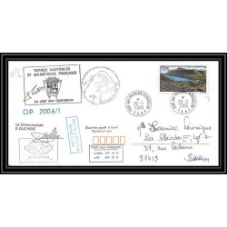 2570 ANTARCTIC terres australes TAAF lettre cover Dufresne 2 Signé signed OP 2006/1 KERGUELEN N°410 29/3/2006