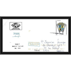 2582 ANTARCTIC rangun -Lettre cover Dufresne 2 Signé signed transit maurice thailande 8/6/2006 N°429