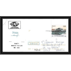 2583 ANTARCTIC rangun -Lettre cover Dufresne 2 Signé signed transit maurice thailande 8/6/2006 griffe