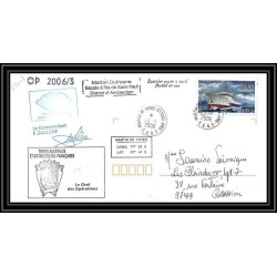 2618 ANTARCTIC terres australes TAAF lettre cover Dufresne 2 Signé signed op 2006/3 N°442 23/11/2006 st paul