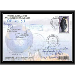 2634 ANTARCTIC terres australes (taaf)-carte postale Dufresne 2 Signé signed OP 2006/1 N°445 29/3/2006