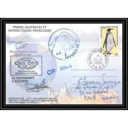 2635 ANTARCTIC terres australes (taaf)-carte postale Dufresne 2 Signé signed OP 2006/1 N°446 24/3/2006