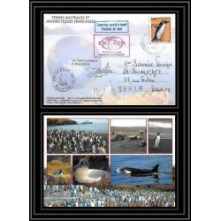 2640 ANTARCTIC ILE MAURICE (taaf)-carte postale Dufresne 2 Signé signed 10/11/2006 N°449