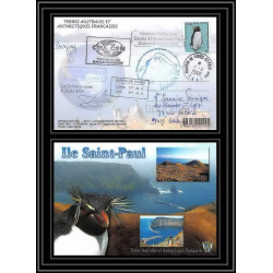 2641 ANTARCTIC terres australes (taaf)-carte postale Dufresne 2 Signé signed NIVMER 7/4/2006 N°450