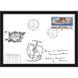 2648 ANTARCTIC terres australes TAAF lettre cover Dufresne 2 58 éme mission TERRAND N°461 1/1/2007