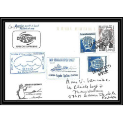 2658 ANTARCTIC terres australes TAAF lettre cover Dufresne 2 Signé signed md 158 cape town 5/2/2007 reunion possession