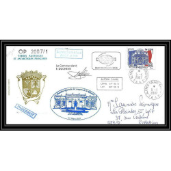 2671 ANTARCTIC terres australes TAAF lettre cover Dufresne 2 Signé signed op 2007/1 crozet 5/4/2007 N°471