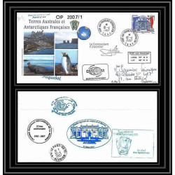 2679 ANTARCTIC terres australes TAAF lettre cover Dufresne 2 Signé signed op 2007/1 KERGUELEN 10/4/2007 N°471
