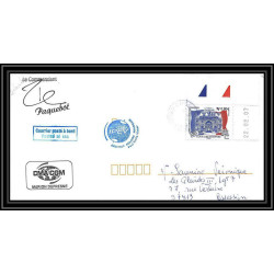 2693 ANTARCTIC terres australes TAAF lettre cover Dufresne 2 Signé signed IPEV colombo 1/6/2007 N°471 coin daté