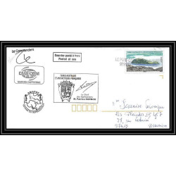 2716 ANTARCTIC terres australes (taaf) Dufresne 2 Signé signed op 2007/2 maurice (mauritus) helilagon voyage pilloton