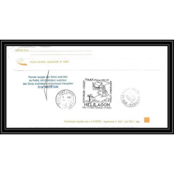 2716 ANTARCTIC terres australes (taaf) Dufresne 2 Signé signed op 2007/2 maurice (mauritus) helilagon voyage pilloton