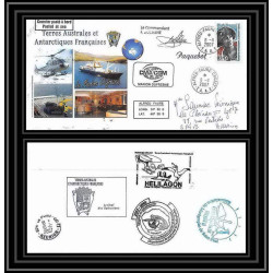 2722 ANTARCTIC terres australes TAAF lettre cover Dufresne 2 Signé signed marégraphe N°457 8/11/2007 crozet helilagon
