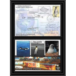 2742 ANTARCTIC terres australes (taaf)-carte postale Dufresne 2 Signé signed op 2007/1 N°446 CROZET 5/4/2004