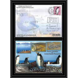 2743 ANTARCTIC terres australes (taaf)-carte postale Dufresne 2 Signé signed op 2007/1 N°448 KERGUELEN 17/4/2007