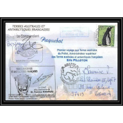 2745 ANTARCTIC terres australes (taaf)-carte postale Dufresne 2 Signé signed op 2007/2 N°447 CROZET 23/8/2007