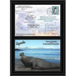 2746 ANTARCTIC terres australes (taaf)-carte postale Dufresne 2 Signé signed op 2007/2 N°450 KERGUELEN 28/8/2007