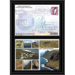 2750 ANTARCTIC terres australes (taaf)-carte postale Dufresne 2 Signé signed op 2007/3 N°448 ST PAUL 21/11/2007