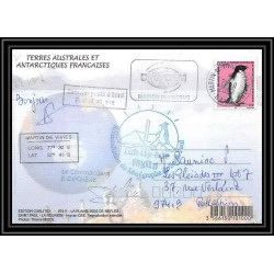 2750 ANTARCTIC terres australes (taaf)-carte postale Dufresne 2 Signé signed op 2007/3 N°448 ST PAUL 21/11/2007