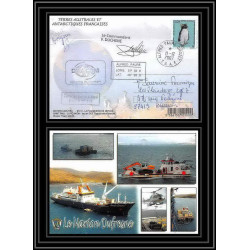 2751 ANTARCTIC terres australes (taaf)-carte postale Dufresne 2 Signé signed op 2007/4 N°450 CROZET 11/12/2007