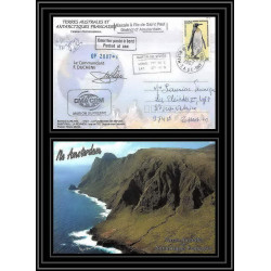 2752 ANTARCTIC terres australes (taaf)-carte postale Dufresne 2 Signé signed op 2007/4 N°446 ST PAUL 20/12/2007