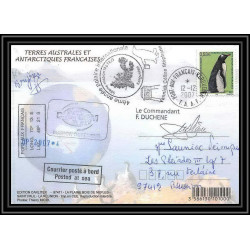 2753 ANTARCTIC terres australes (taaf)-carte postale Dufresne 2 Signé signed op 2007/4 N°447 KERGUELEN 12/12/2007