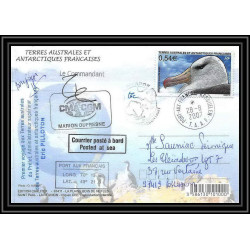 2758 ANTARCTIC terres australes (taaf)-carte postale Dufresne 2 Signé signed op 2007/2 N°466 KERGUELEN 28/8/2007