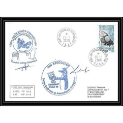 2767 ANTARCTIC terres australes TAAF lettre cover Dufresne 2 Signé signed N°506 25/1/2008 58 ème mission météo