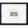 0906 Epreuve d'artiste artist proof centrafricaine PA 47 aeroport de bangui avion plane Signé signed autograph Guillame