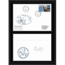 2768 ANTARCTIC terres australes TAAF lettre cover Dufresne 2 Signé signed N°511 ker 58 25/1/2008 sea elephant