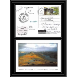2794 ANTARCTIC terres australes (taaf)-carte postale Dufresne 2 Signé signed op 2008/1 kerguelen N°508 sea elephant