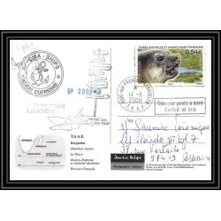 2801 sea elephant terres australes (taaf)-carte postale Dufresne 2 Signé signed op 2008/3 KERGUELEN N°508 14/11/2008