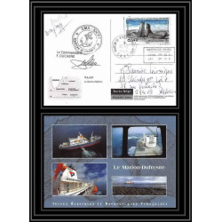2803 sea elephant terres australes (taaf)-carte postale Dufresne 2 Signé signed op 2008/3 st paul N°509 21/11/2008