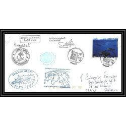 2818 ANTARCTIC terres australes TAAF lettre cover Dufresne 2 Signé signed BREST MD 168 17/7/2008 N°481