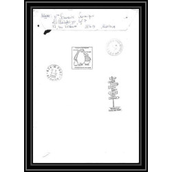 2848 ANTARCTIC terres australes TAAF lettre cover Dufresne 2 Signé signed op 2008/3 st paul BLOC N°21 22/11/2006