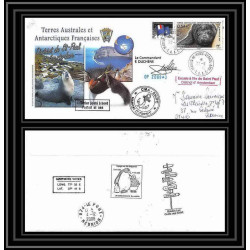 2857 sea elephant terres australes TAAF lettre cover Dufresne 2 Signé signed op 2008/3 st paul 22/11/2008 N°510