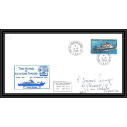 2860 ANTARCTIC terres australes TAAF lettre Dufresne 2 Signé signed kerguelen 6/11/2008 salon philatélique N°520