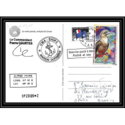 2942 ANTARCTIC terres australes (taaf)-carte postale Dufresne 2 Signé signed OP 2009/2 crozet 28/8/2009 N°515