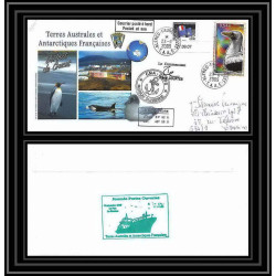 2952 terres australes TAAF lettre Dufresne Signé signed CROZET portes ouvertes 23/11/2009 N°516 coin daté