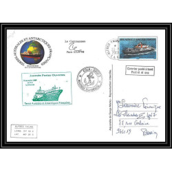 2957 ANTARCTIC terres australes (taaf)-carte postale Dufresne 2 Signé signed CROZET portes ouvertes 23/11/2009 N°520
