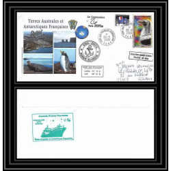 2960 ANTARCTIC terres australes TAAF lettre Dufresne Signé signed kerguelen portes ouvertes 29/11/2009 N°516 fou bird