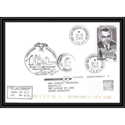 3088 Dufresne 2 KERGUELEN 21/3/2014 64 ème missionNEUFVILLE ANTARCTIC terres australes (taaf) Lettre cover
