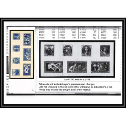 France essai 1924 Jeanne d'Arc non adopté Epreuve d'artiste artist proof bande de 3