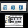 France essai 1924 Jeanne d'Arc non adopté Epreuve d'artiste artist proof bande de 3