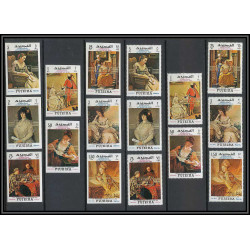 033 - fujeira - michel** N°276 291 A/B dont non dentelé ** (imperforate) 3 series