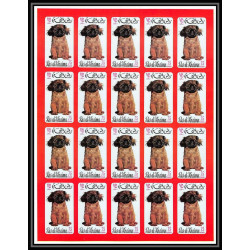 034d - Ras Al Khaima - Mi - N°567/572 B ** Chiens (chien dog) Non dentelé imperf feuilles (planches sheets)