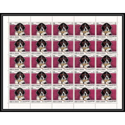 035c - Umm al Qiwain MNH ** Mi - N°210/217 A Chiens (chien dog dogs) feuilles (planches sheets)