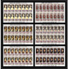 037a YAR (nord yemen) Mi cat N°889/894 A ** PRADO jeux olympiques (olympic) MEXICO 68 feuille complète sheets
