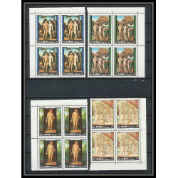 039 - Ajman- Mi N°281/284 A. ** DURER adam et eve Tableaux - peinture (painting) bloc 4