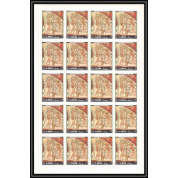 040c - Ajman - Mi N°281/284 B MNH ** DURER adam et eve Tableaux painting feuille sheet  Non dentelé imperf
